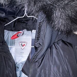 Rossignol Black Jacket with Fur Trim